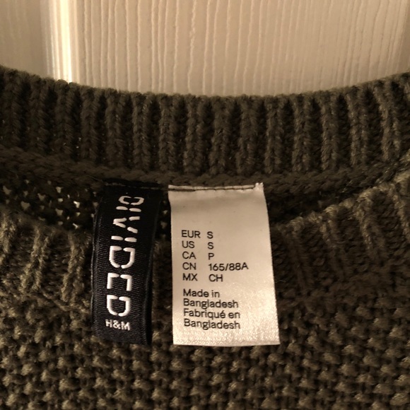 Olive Green Sweater - Picture 3 of 3